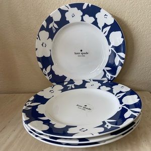 Kate Spade New York Lenox Primrose Drive Floral Cobalt Accent Plates
